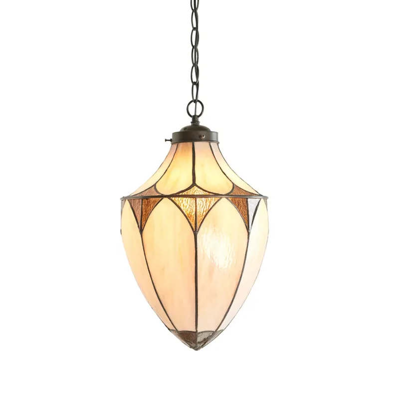 Nowość Lampa wisząca witrażowa Tiffany 6397460W z serii Interiors 1900