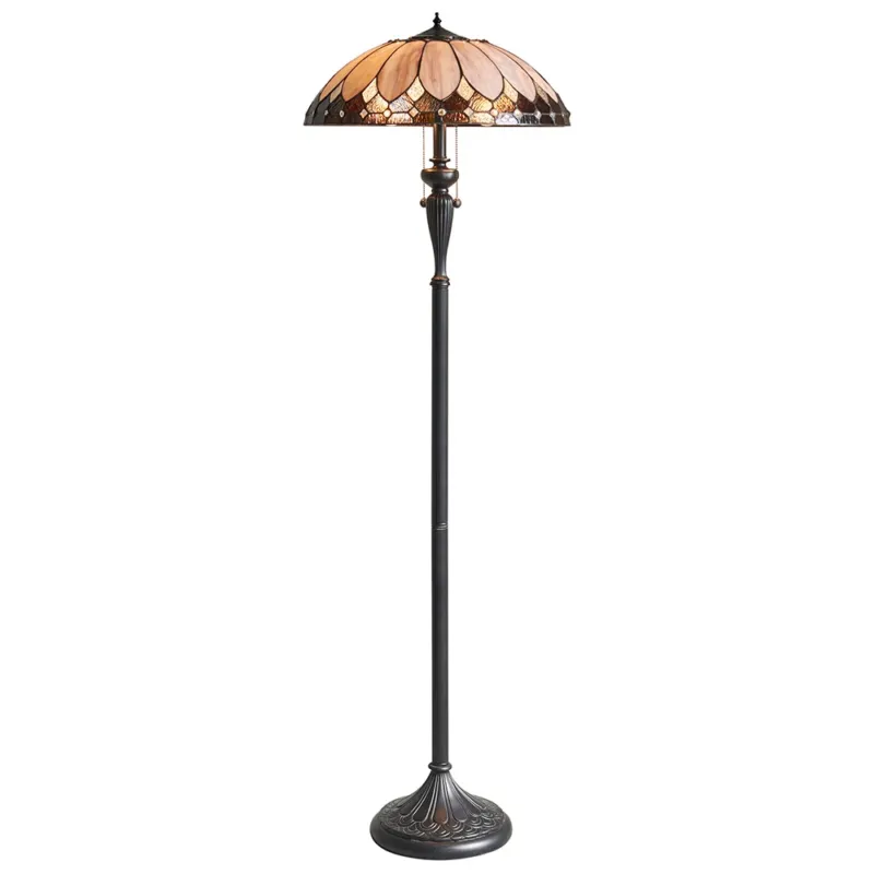 Tylko dziś Lampa podłogowa witrażowa Tiffany 639722 z serii Interiors 1900