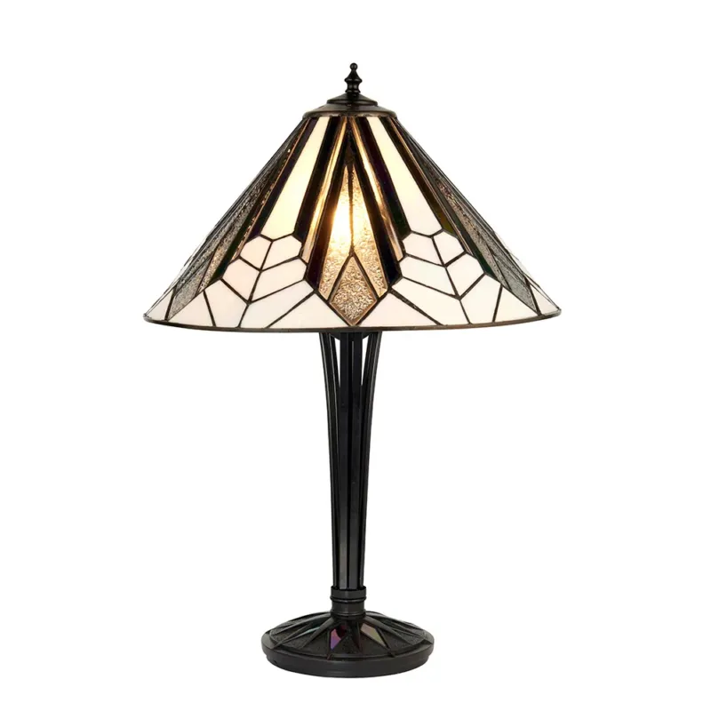 Wyprzedaż Lampa stołowa witrażowa Tiffany 639392 z serii Interiors 1900