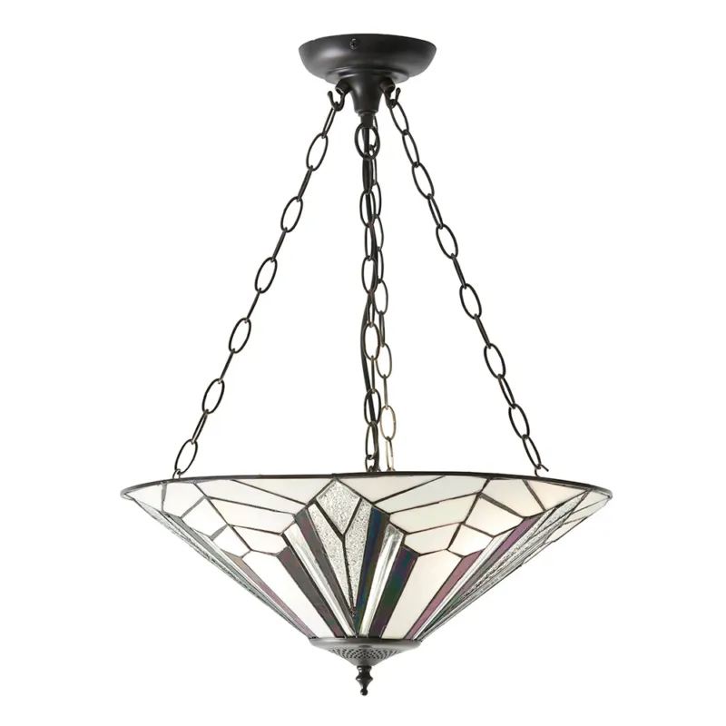 Lampa wisząca witrażowa Tiffany 639363 z serii Interiors 1900 Zamów dziś