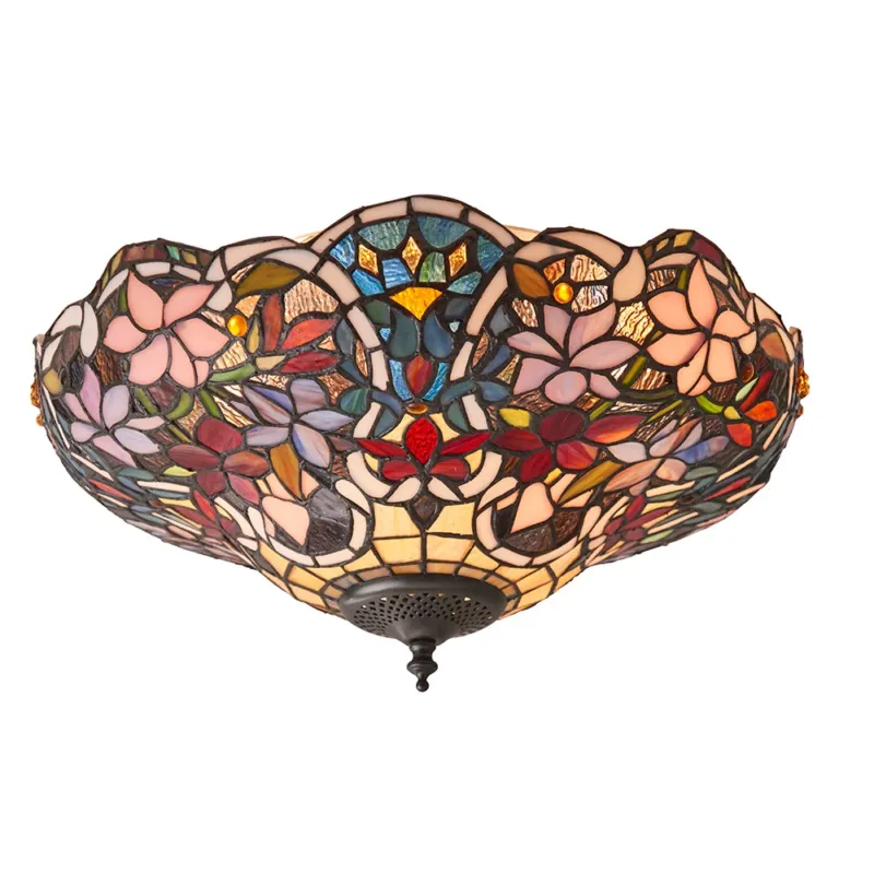 Plafon do salonu Tiffany 707092 x 60W E27 GLS - Interiors 1900 Hit sprzedaży