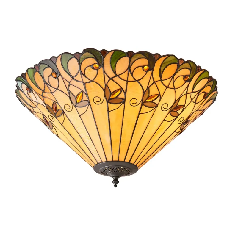 Plafon do salonu Tiffany 707062 x 60W E27 GLS - Interiors 1900 Szybka dostawa