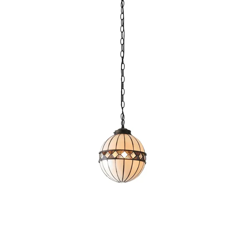 Hit cenowy Lampa wisząca witrażowa Tiffany 6704440W z serii Interiors 1900