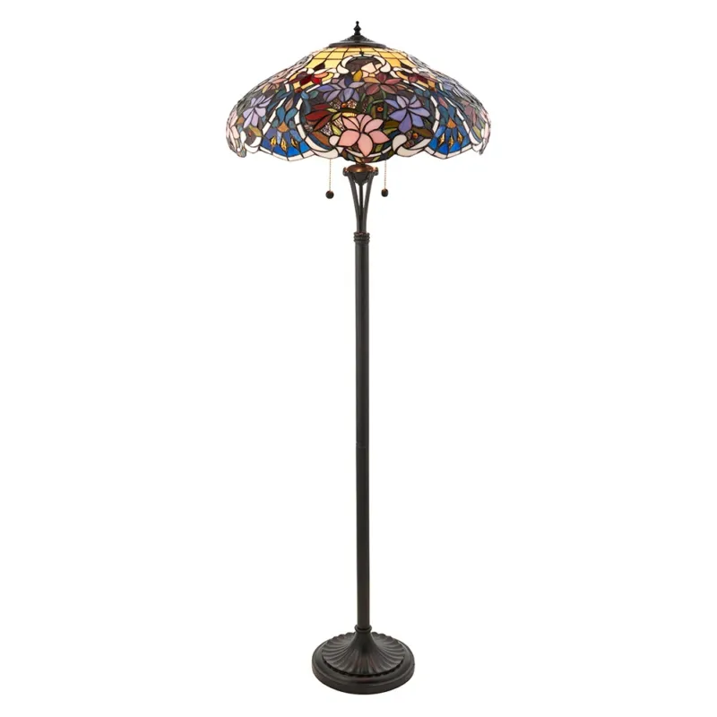 Do wyczerpania zapasów Lampa podłogowa witrażowa Tiffany 643232 z serii Interiors 1900