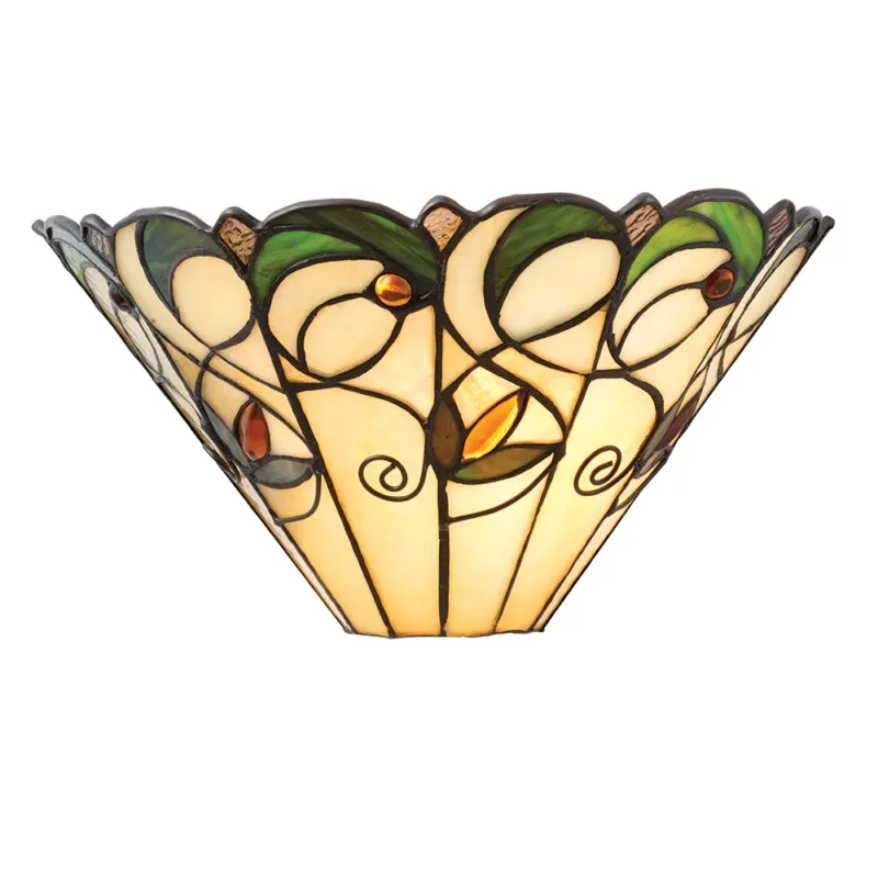 Kinkiet witrażowy Tiffany w kształcie golfa 6419840W z serii Interiors 1900 Cena promocyjna