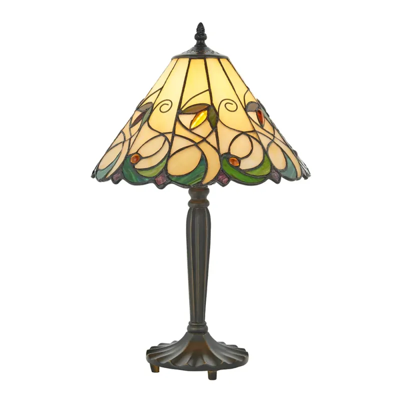 Lampa stołowa witrażowa Tiffany 6419560W z serii Interiors 1900 Ekspresowa dostawa