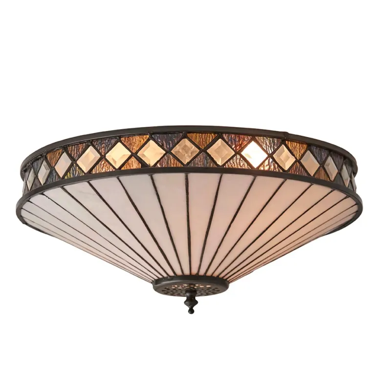 Plafon do salonu Tiffany 641452 x 60W E27 GLS - Interiors 1900 Wysoka jakość