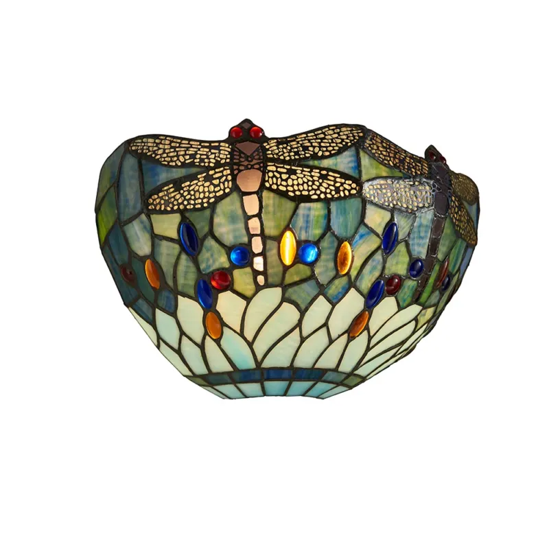 Kinkiet witrażowy Tiffany 1-punktowy 6410240W z serii Interiors 1900 Tylko dziś