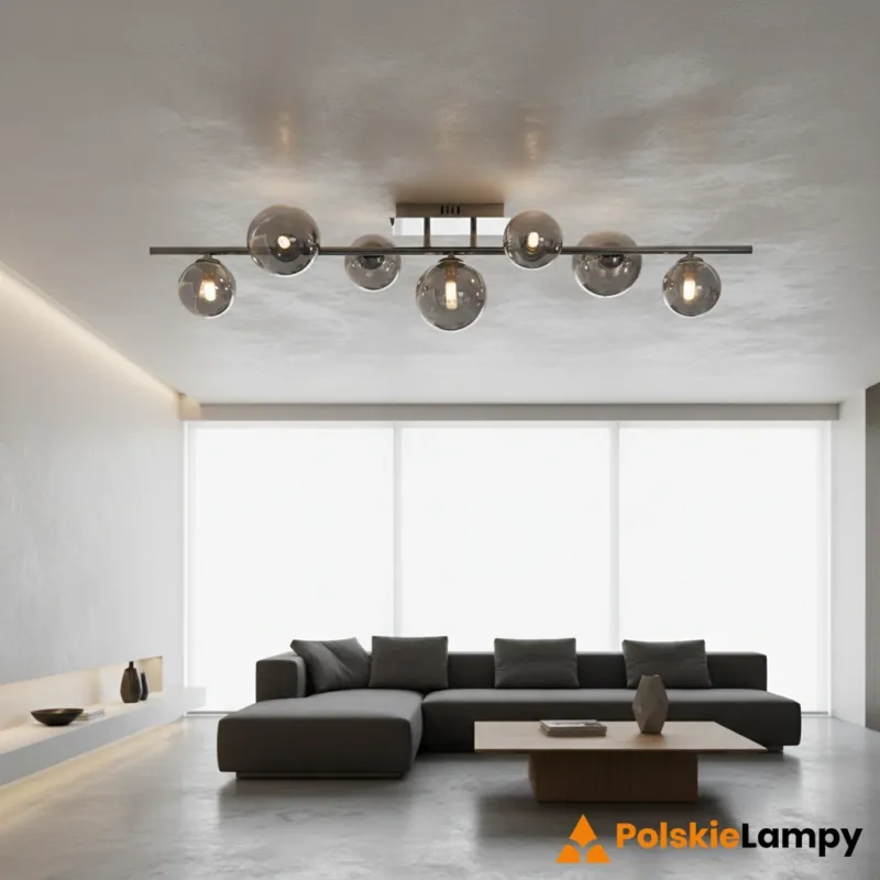Darmowy zwrot Lampa sufitowa SEVILLA czarny chrom 9214-0710 - Aviano Lighting