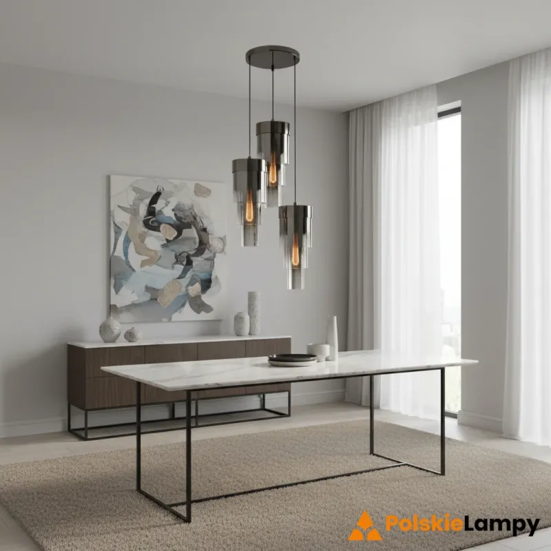 Lampa wisząca potrójna GRANS czarny chrom 9211-0310 - Aviano Lighting Nowy