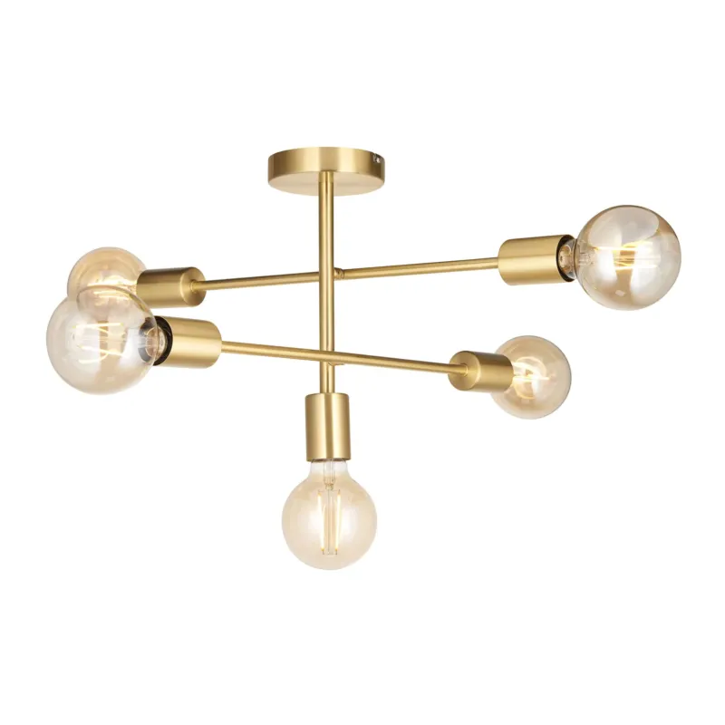 Tani Lampa sufitowa mosiężna 5-punktowa 98786 z serii STUDIO - Endon Lighting