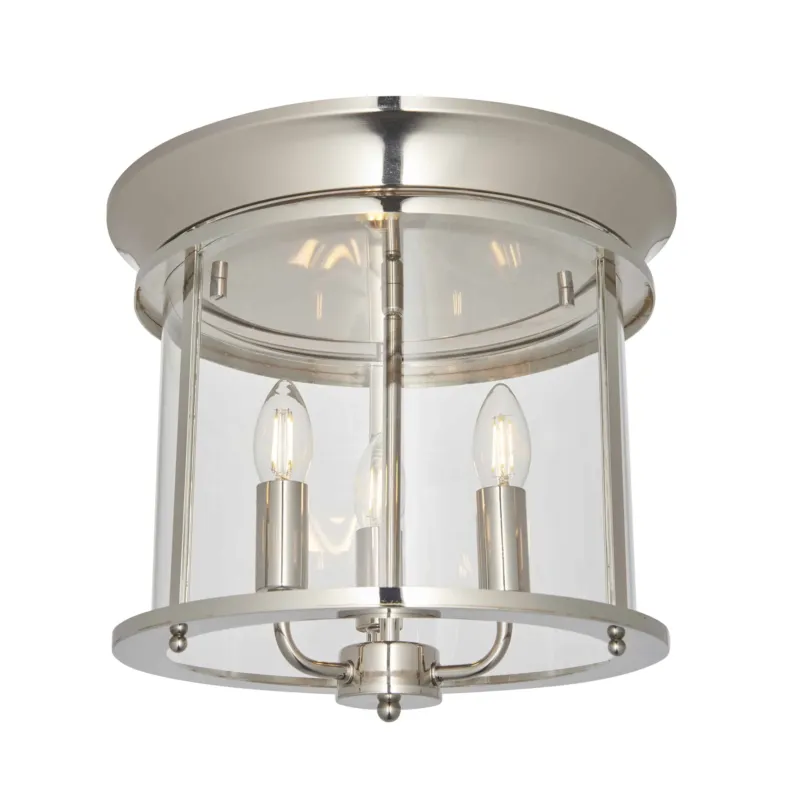 Niska cena Plafon metalowy srebrny 3-punktowy 96153 z serii Hampworth - Endon Lighting