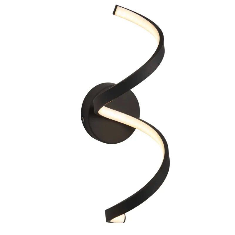 Tani Kinkiet LED czarny spiralny 45cm 95601 z serii ASTRAL - Endon Lighting