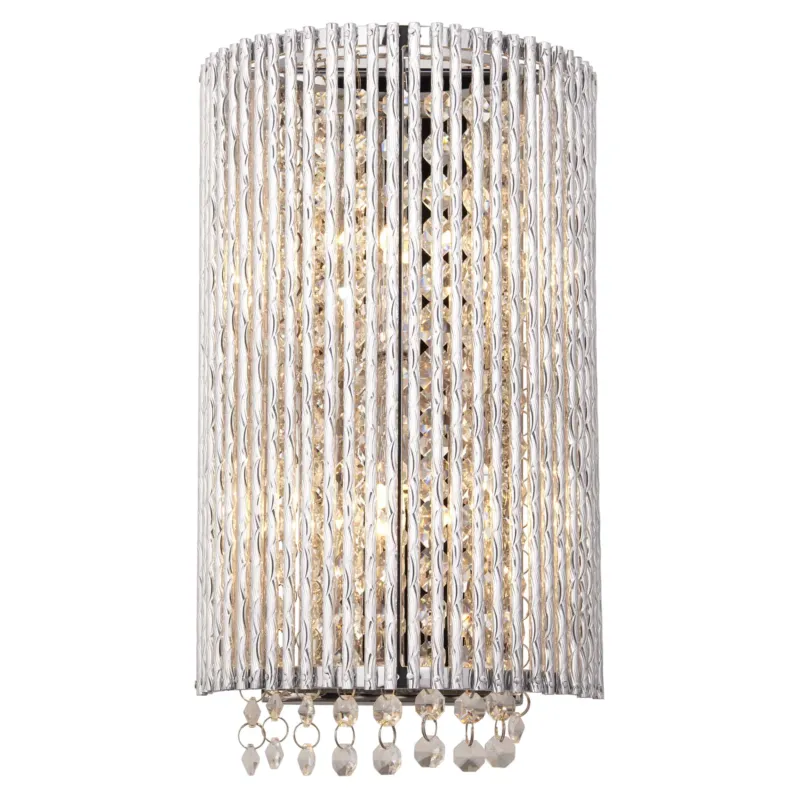 Kinkiet chromowany ze szkła kryształowego 2-punktowy 81978 z serii Galina - Endon Lighting Nie przegap