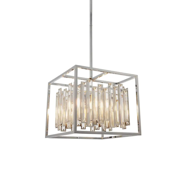 Lampa wisząca chromowana szklana 4-punktowa 81930 z serii ACADIA - Endon Lighting Do wyczerpania zapasów