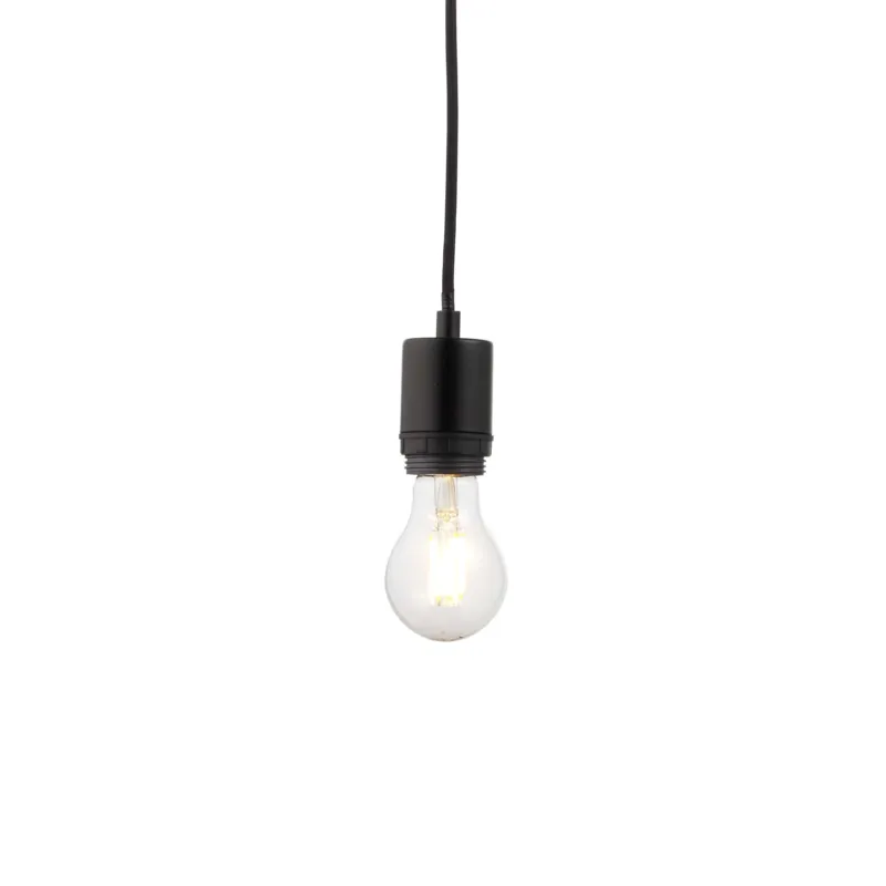 Darmowy zwrot Lampa wisząca metalowa czarna 1-punktowa 80637 z serii Studio - Endon Lighting