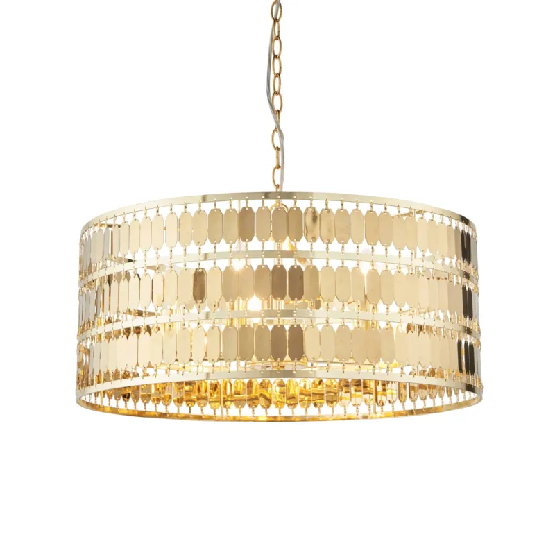 Lampa wisząca złota metalowa 5-punktowa 56cm 90299 z serii Eldora - Endon Lighting Łatwy zwrot