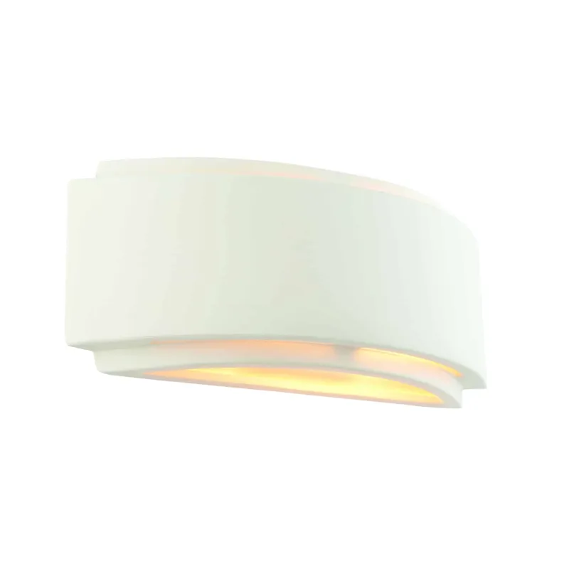 Kinkiet gipsowy biały półokrągły 76570 z serii GIANNA - Endon Lighting Wysoka jakość