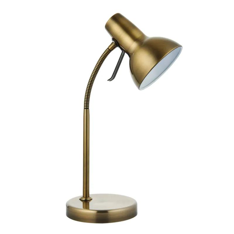Szybka wysyłka Lampa biurkowa metalowa mosiężna 47cm 76646 z serii Amalfi - Endon Lighting