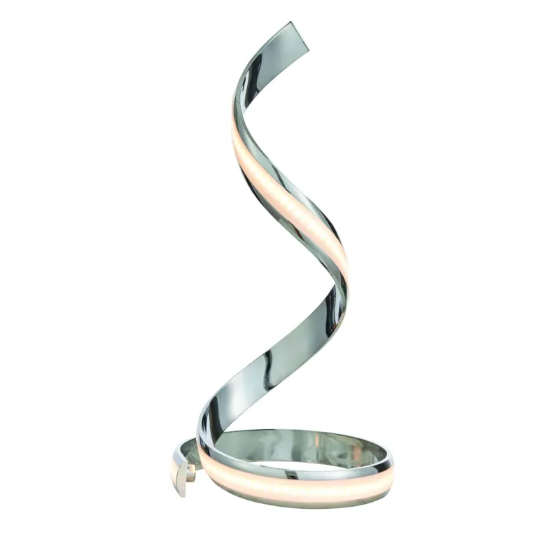 Okazja Lampa stołowa LED chromowana spiralna 45cm 76412 z serii Aria - Endon Lighting