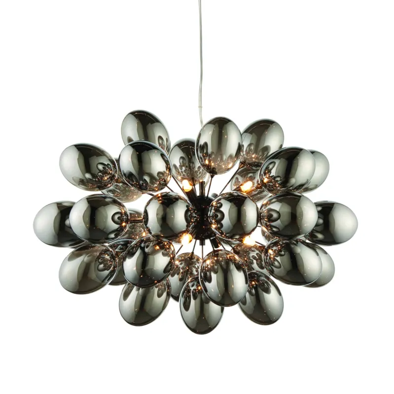 Lampa wisząca metalowa czarna 8-punktowa 72cm 80124 z serii Infinity - Endon Lighting Łatwy zwrot