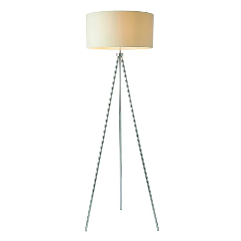 Lampa podłogowa trójnóg metalowa z beżowym abażurem 73145 z serii Tri - Endon Lighting Ograniczona ilość