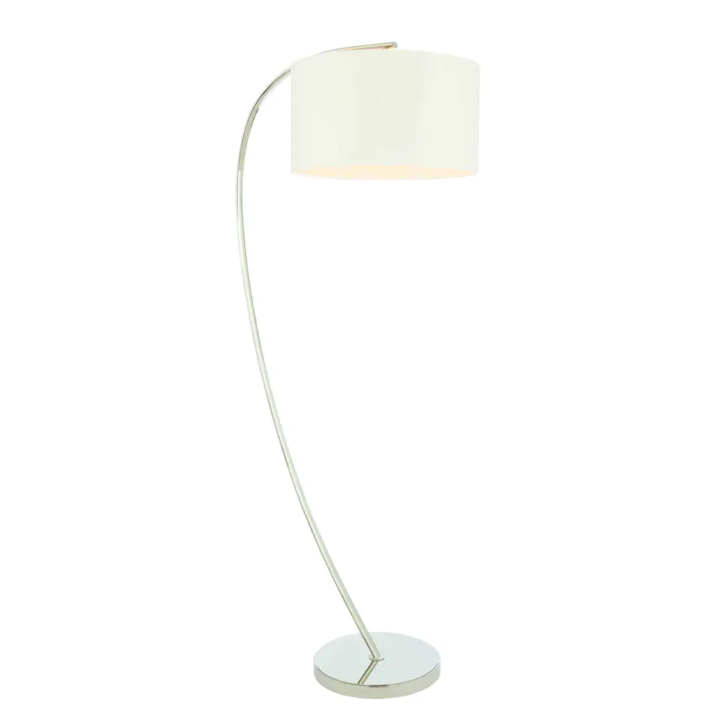 Ostatnie sztuki Lampa podłogowa łukowa biała z chromem 72388 z serii Josephine - Endon Lighting