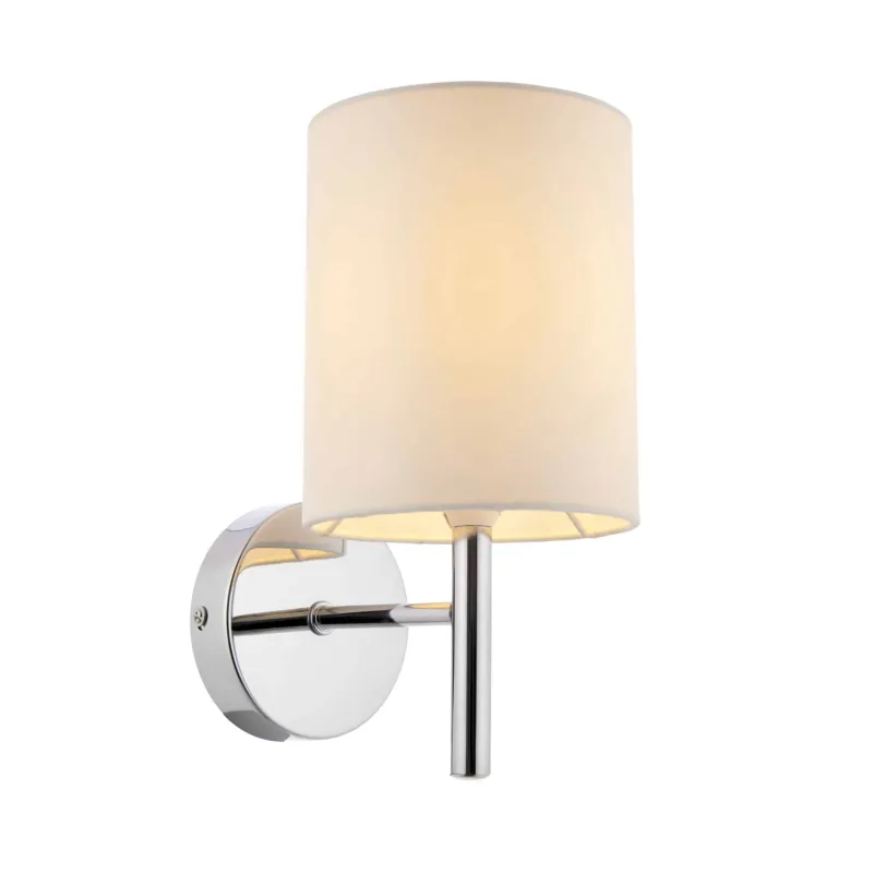 Hit cenowy Kinkiet ścienny chromowany z białym abażurem BRIO-1WBCH z serii BRIO - Endon Lighting