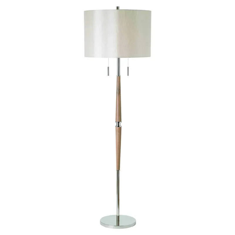 Bestseller Lampa podłogowa drewniana z beżowym abażurem ALTESSE-FLNI z serii ALTESSE - Endon Lighting