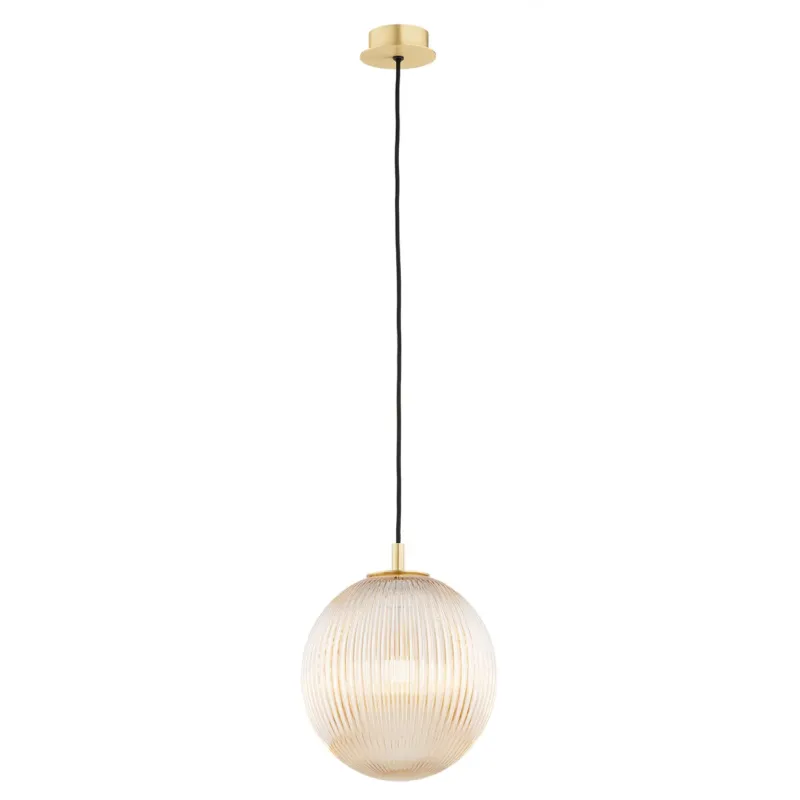 Lampa wisząca PALOMA 8515 miodowe szkło i złoto - Argon Wyprzedaż