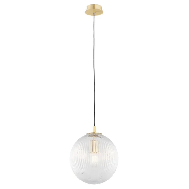 Lampa wisząca PALOMA 8517 przezroczyste szkło i złoto - Argon Premium