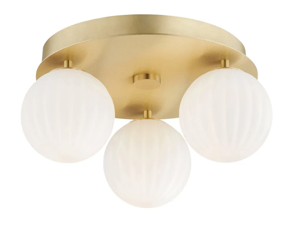 Lampa sufitowa plafon PALOMA 6305 biel i mosiądz - Argon Cena promocyjna