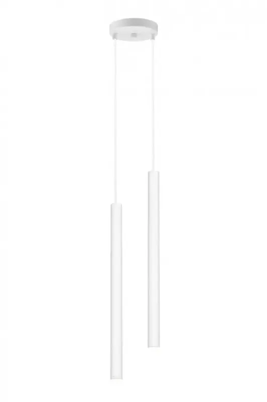 Zniżka Lampa wisząca minimalistyczna ROLL 2 11176201 białe tubki - Kaspa