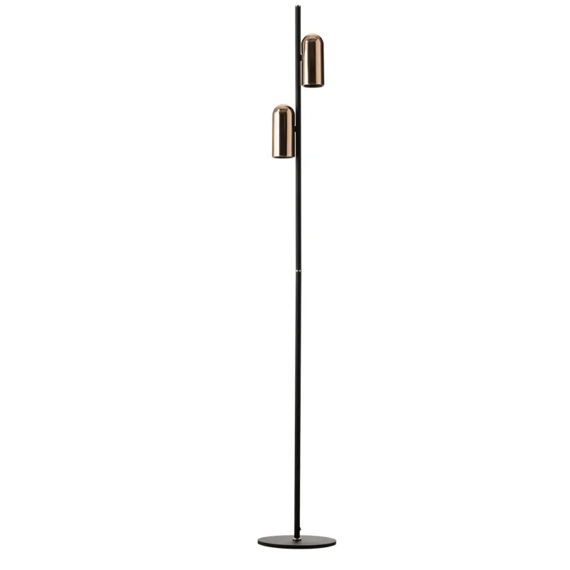 Azzardo Lampa podłogowa metalowa czarno-złota 2-punktowa AZ5725 z serii VIVI FLOOR Oferta czasowa