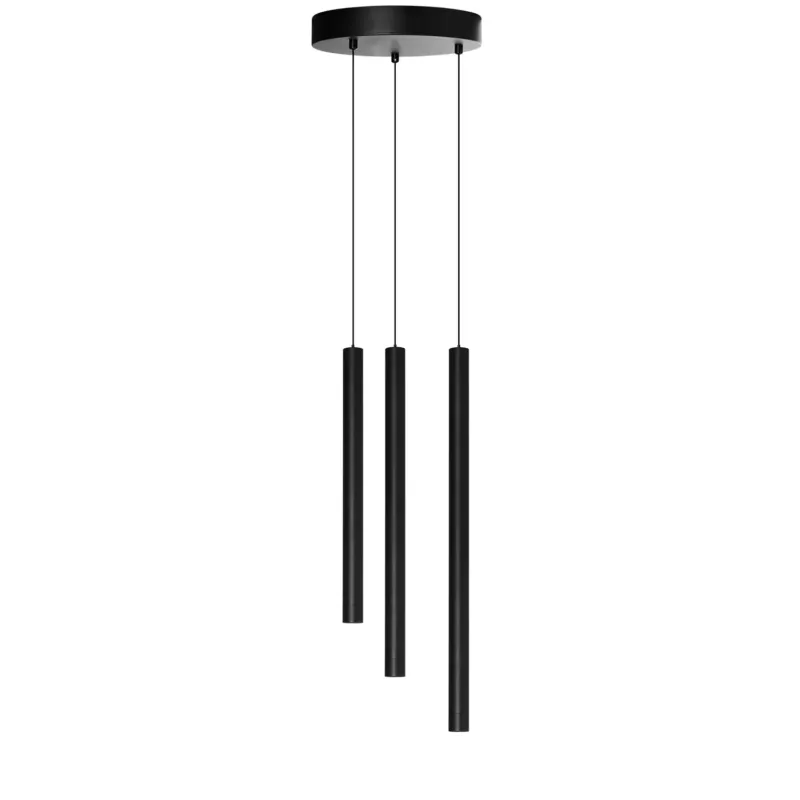 Azzardo Lampa wisząca metalowa czarna 3-punktowa AZ6313 z serii VERNO Ekspresowa dostawa