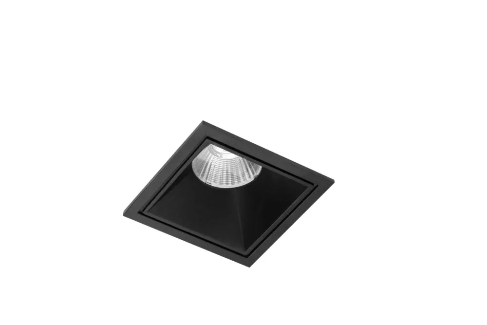 Azzardo Lampa do wbudowania czarna kwadratowa 9cm AZ5992 z serii OKOS Wyprzedaż