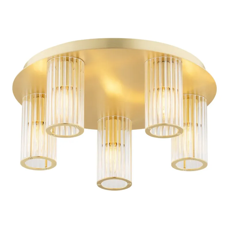 Lampa sufitowa plafon HAMPTON 2178 szkło z mosiądzem - Argon Wyjątkowa oferta