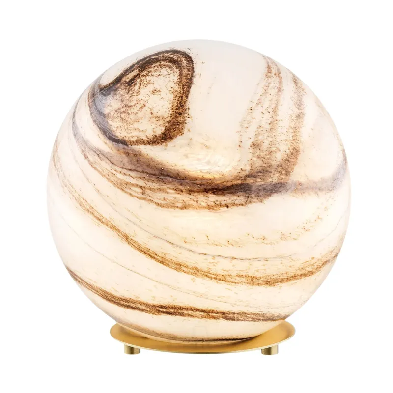 Lampa stołowa kula marmur i mosiądz ARUBA 8533 - Argon Ostatnie sztuki