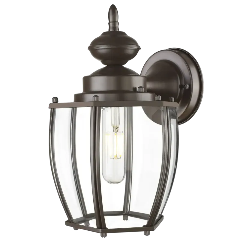Kinkiet zewnętrzny metalowy czarny ze szkłem W01661BZ z serii NUUK - Cosmo Light Okazja