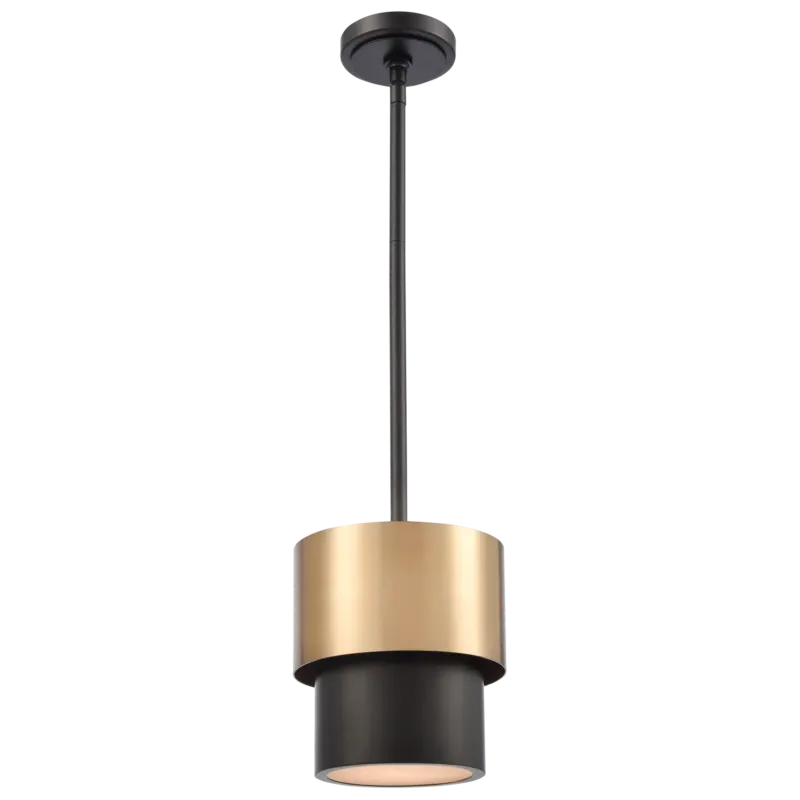 Kup teraz Lampa wisząca metalowa czarno-mosiężna P01777BR z serii COBURG - Cosmo Light