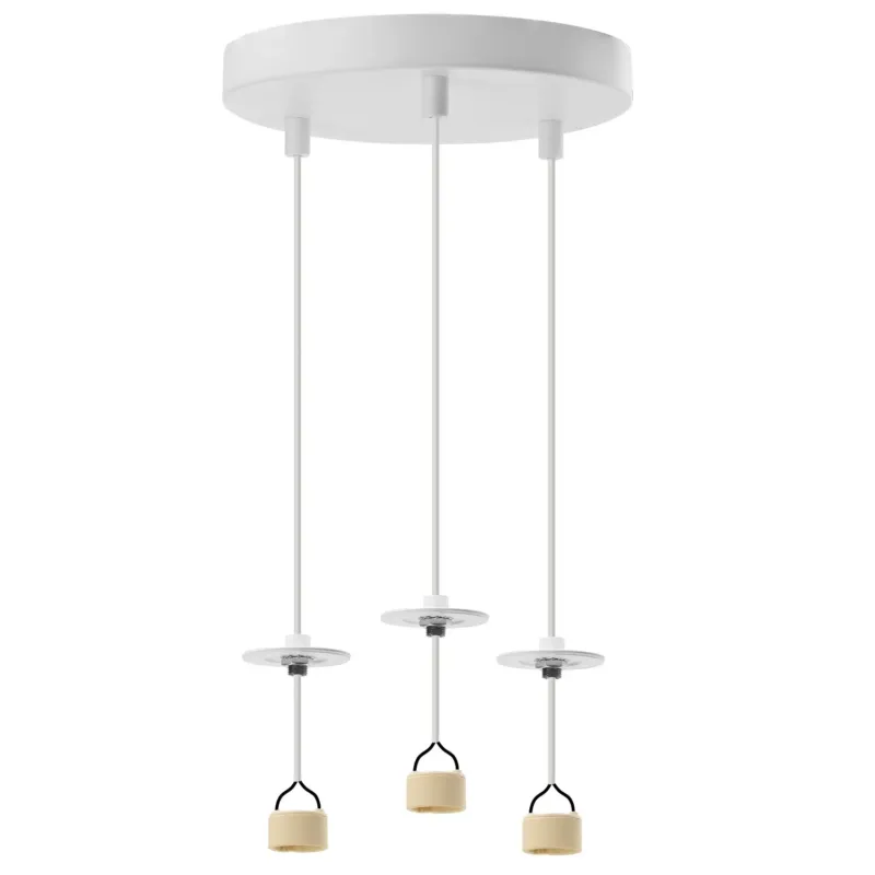 Oferta Azzardo Baza lampy wiszącej metalowa biała 3-punktowa AZ6159 z serii LUCAS