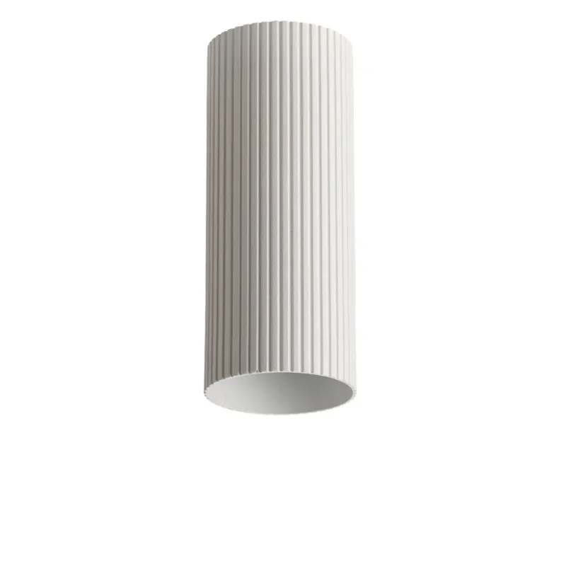 Azzardo Lampa wisząca tuba ryflowana biała 30cm AZ6139 z serii LUCAS RIBBED TUBE Tylko dziś
