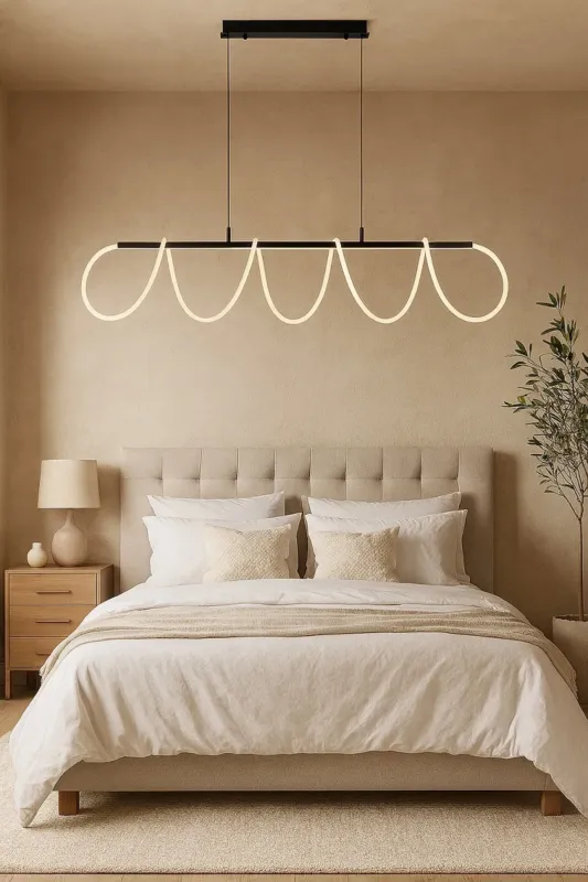 Azzardo Lampa wisząca LED czarna metalowa 120cm AZ5827 z serii ZIGZAK Okazja