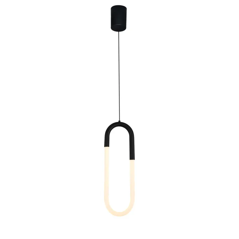 Azzardo Lampa wisząca metalowa czarna z modułem LED AZ5739 z serii NEXUS Cena promocyjna