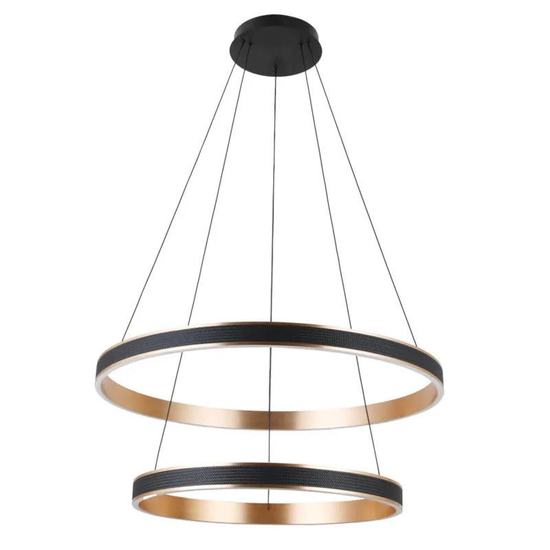 Azzardo Lampa wisząca metalowa czarno-miedziana LED AZ5779 z serii RIO Bestseller