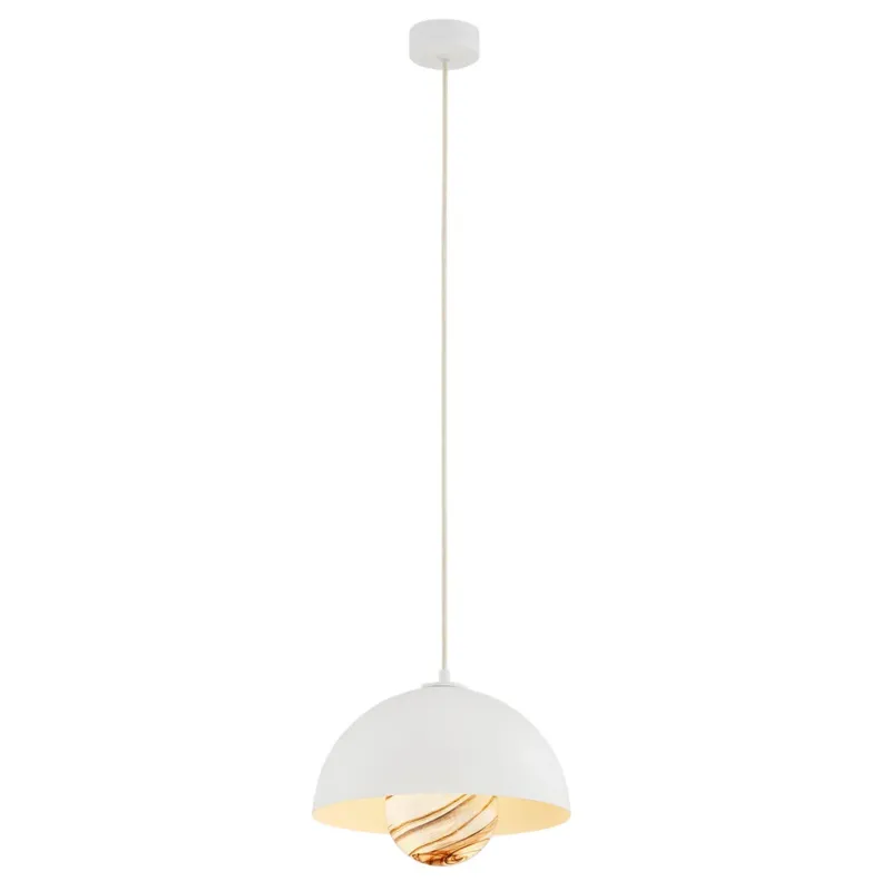 Lampa wisząca skandynawska PIAVA 8443 marmur i biel - Argon Zamów dziś