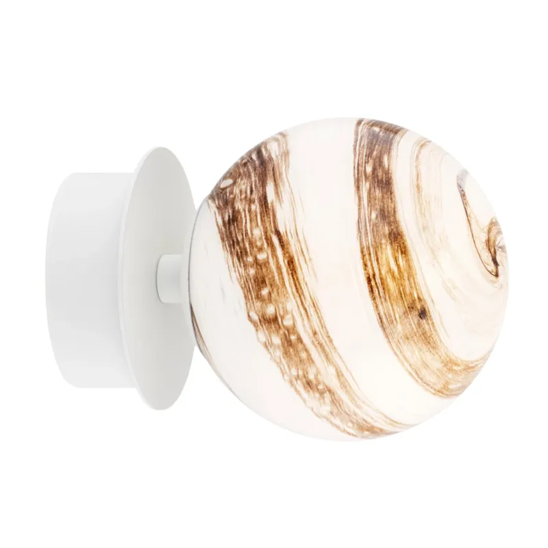 Oferta czasowa Kinkiet/plafon biały z marmurem FABIO 8454 - Argon