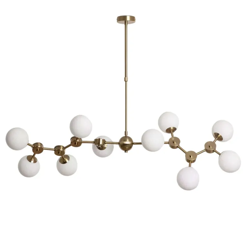 Oferta limitowana Żyrandol Złoty Lampa wisząca szklane Kule Abruzzo Gambino ABR-ZWZL-10XE27 - Abruzzo