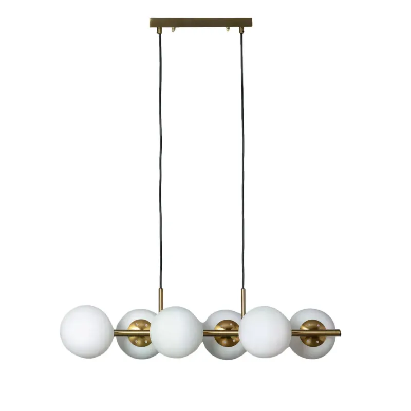 Lampa Wisząca złota szklane kule Abruzzo Conte ABR-LWZC-6XE27 - Abruzzo Promocja