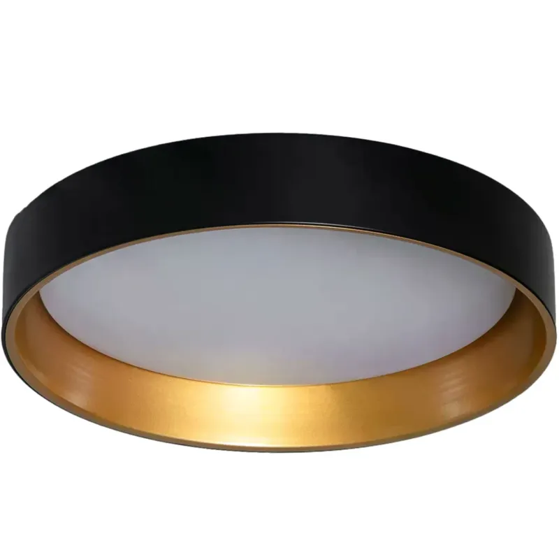Plafon LED 21W Okrągły Czarno Złoty 45cm 3 Barwy Świecenia CCT Abruzzo Roma ABR-PLR-C-20W-CCT - Abruzzo Taniej